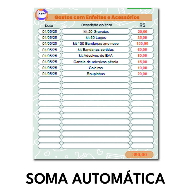 FINANCEIRO Banho e Tosa