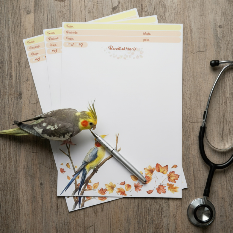 receituario silvestre imagem de calopsita