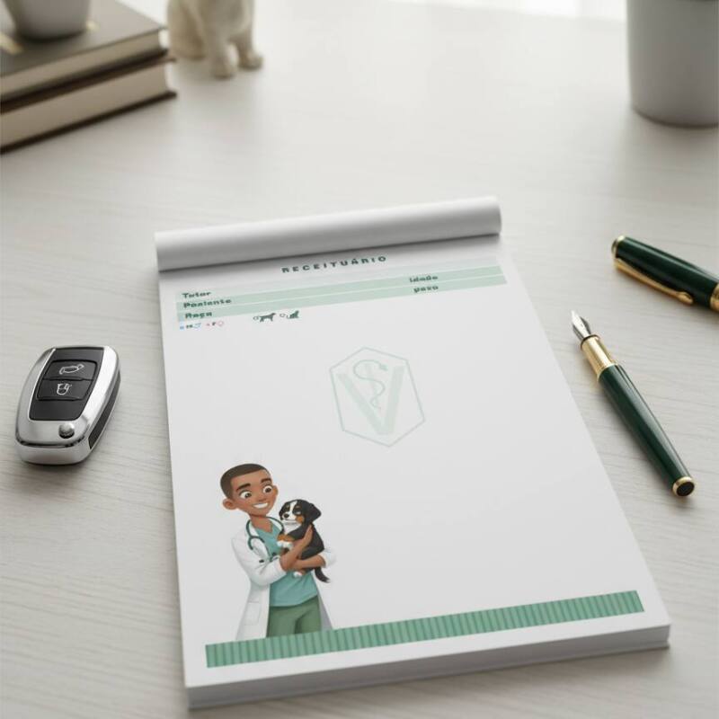 Receituário Cartoon Masculino